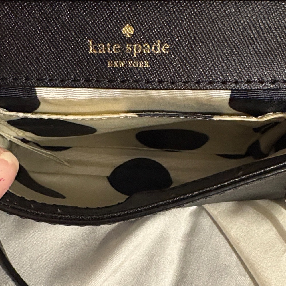 Kate Spade Black and Gold Crossbody Bag - Picture 4 of 9